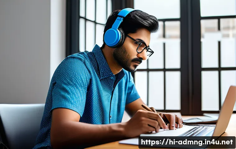 행정관리사와 시간관리 노하우 - A focused Indian office worker in traditional casual attire, sitting at a clean desk with neatly org...