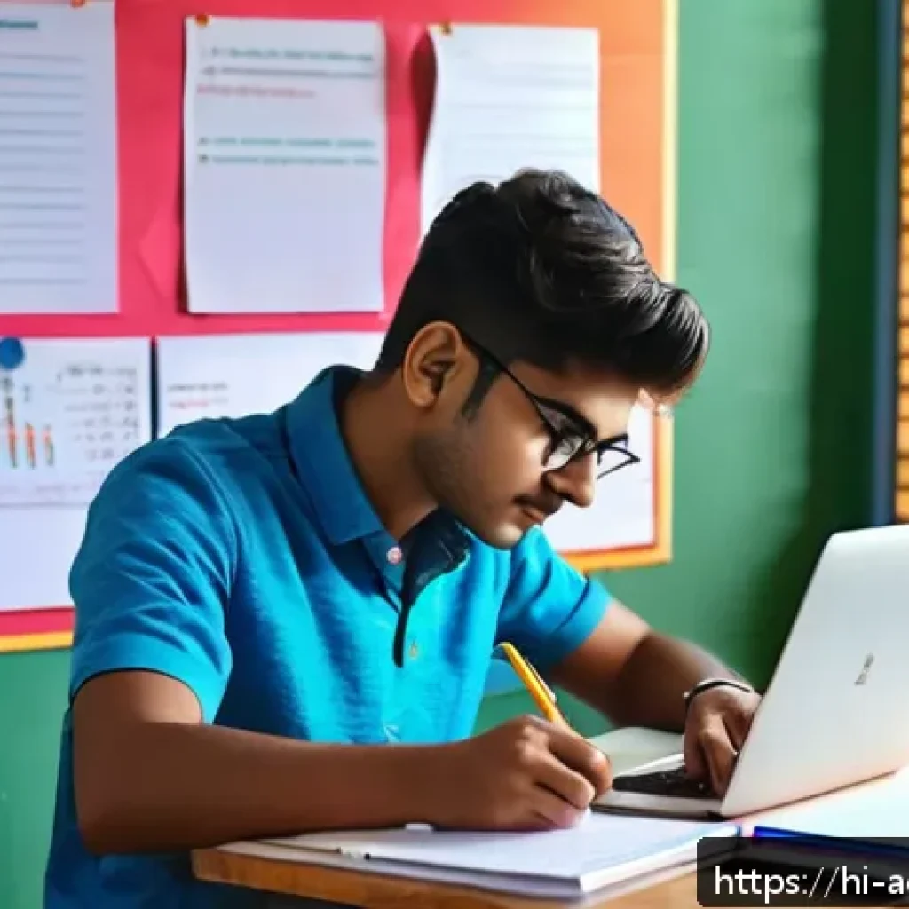 행정관리사 최신 시험제도 분석 - A focused Indian student of Hindi background studying administrative management exam preparation at ...