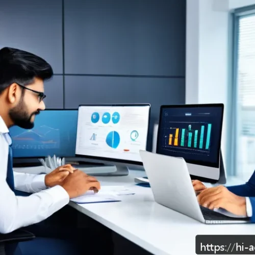 Home 17 행정관리사와 조직개발 사례 - A modern office environment showcasing a diverse team of Indian professionals engaged in a collabora...